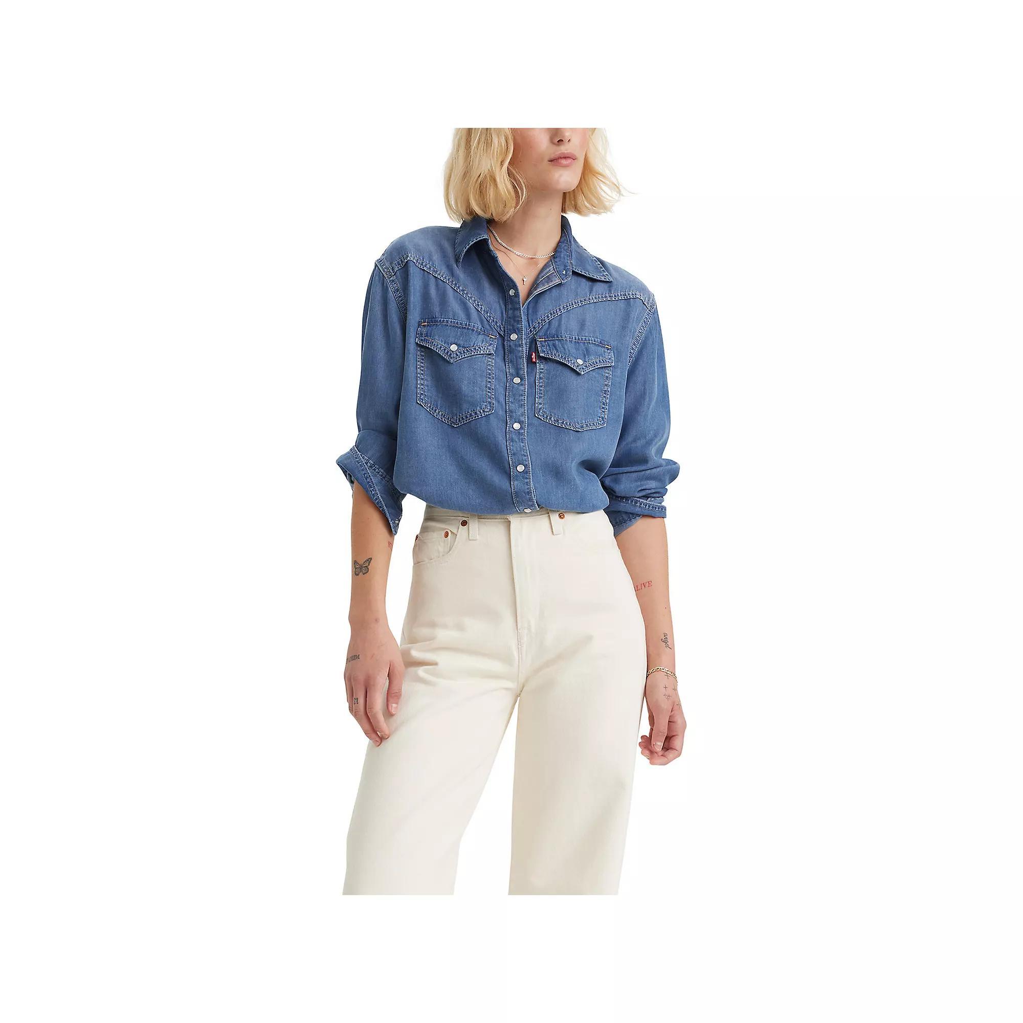 Womens' Levi's® Sawyer Western Shirt, Women's, Size: Small, Ringing Bells Product Image