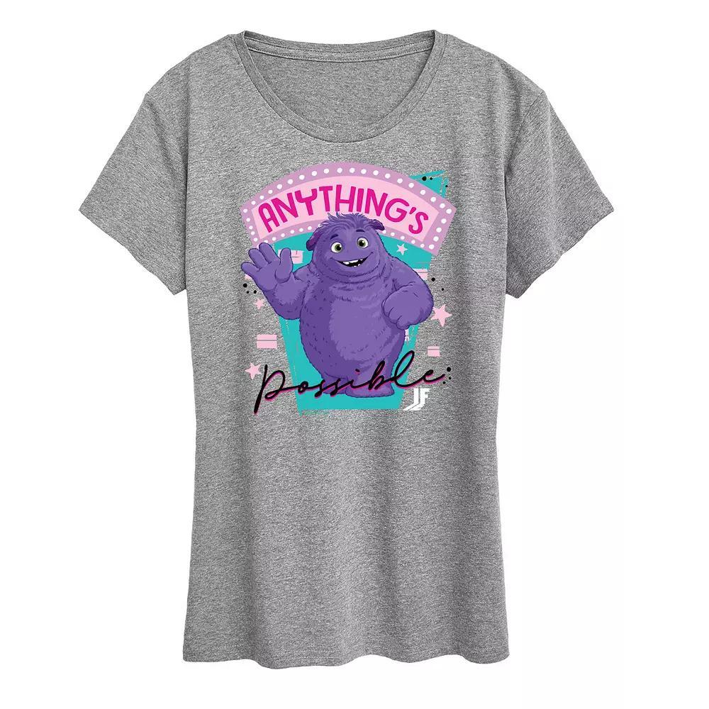 Womens IF Movie Anythings Possible Graphic Tee Grey Gray Product Image