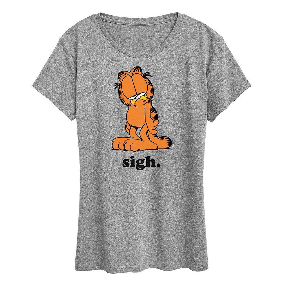 Womens Garfield Sigh Graphic Tee Product Image