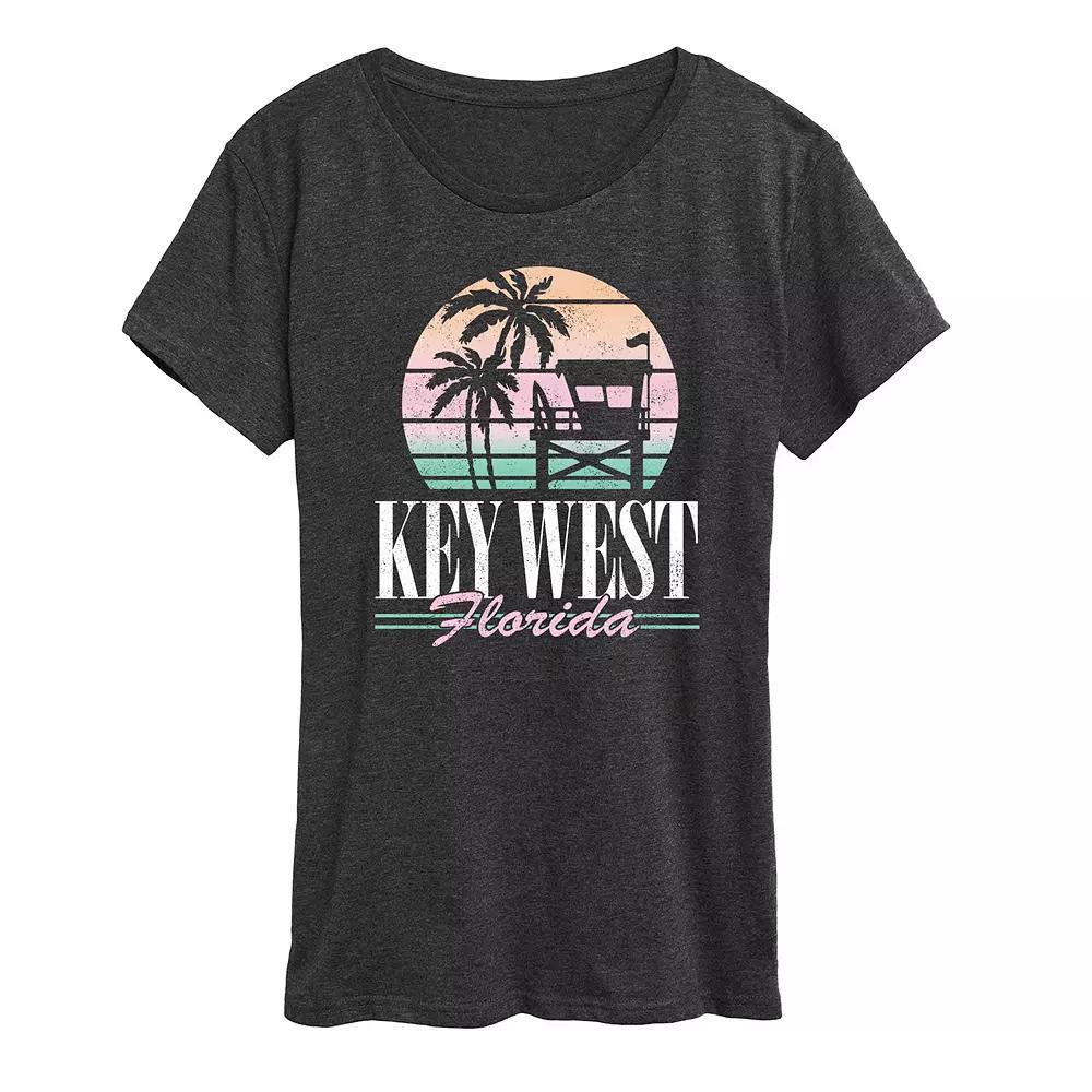 Womens Key West Graphic Tee Blue Product Image