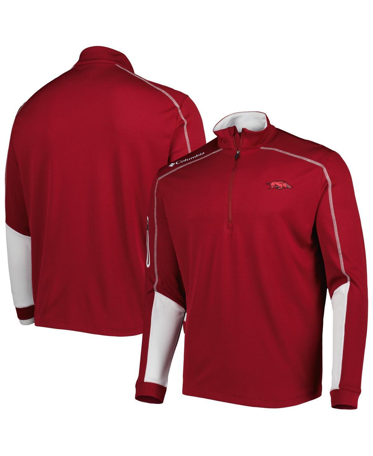 Men's Columbia Cardinal Arkansas Razorbacks Shotgun 2.0 Omni-Wick Quarter-Zip Jacket, Size: XL, Red Product Image