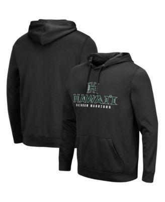 Mens Black Hawaii Warriors Lantern Pullover Hoodie Product Image