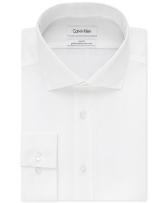 Calvin Klein Mens Slim-Fit Stretch Dress Shirt, Online Exclusive Created for Macys Product Image