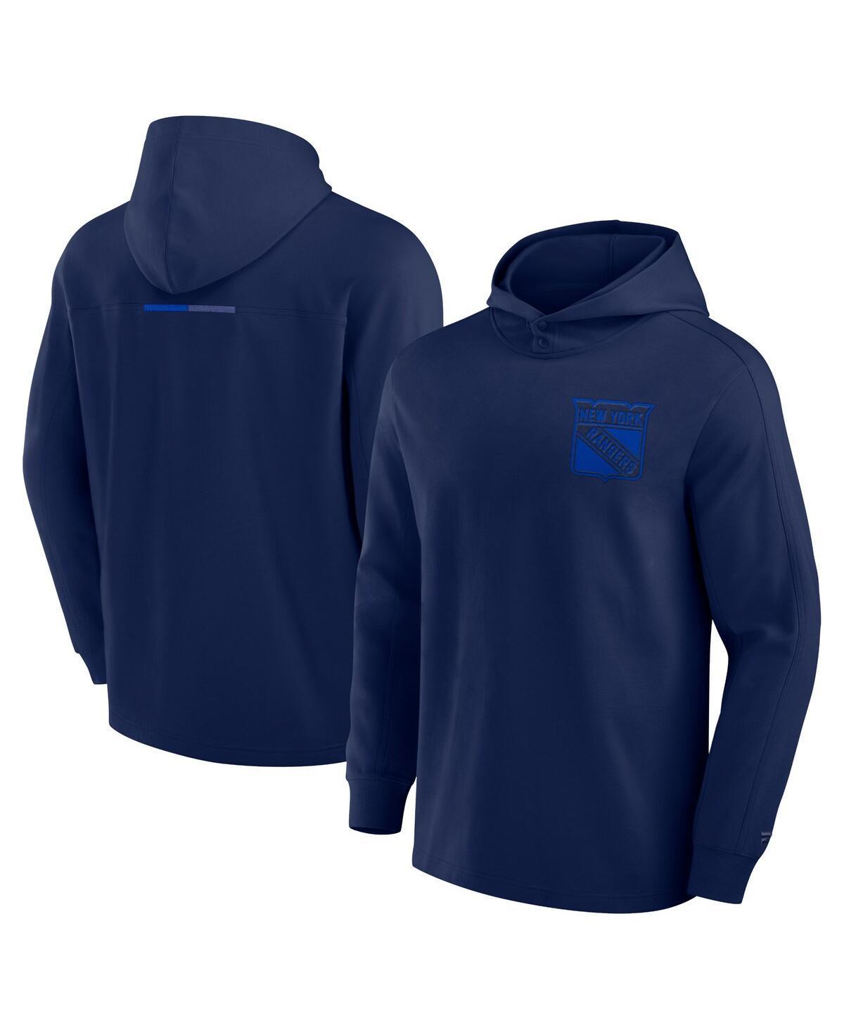 Men's Fanatics Navy Tampa Bay Lightning Elements Lightweight Tri-Blend Fleece Hoodie, Size: Medium, Lgh Blue Product Image