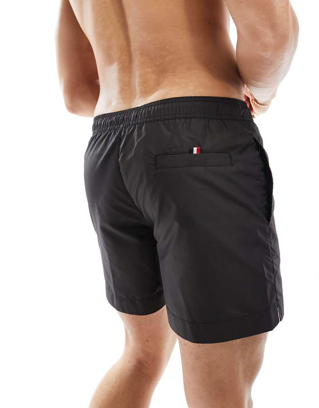 Tommy Hilfiger Original medium drawstring swim short in black Product Image