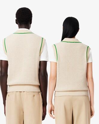 Crochet Effect Sweater Vest Product Image