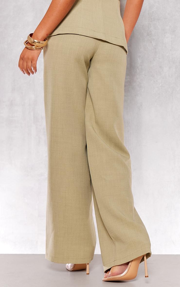Sage Premium Tailored Woven High Waist Wide Leg Pants Product Image