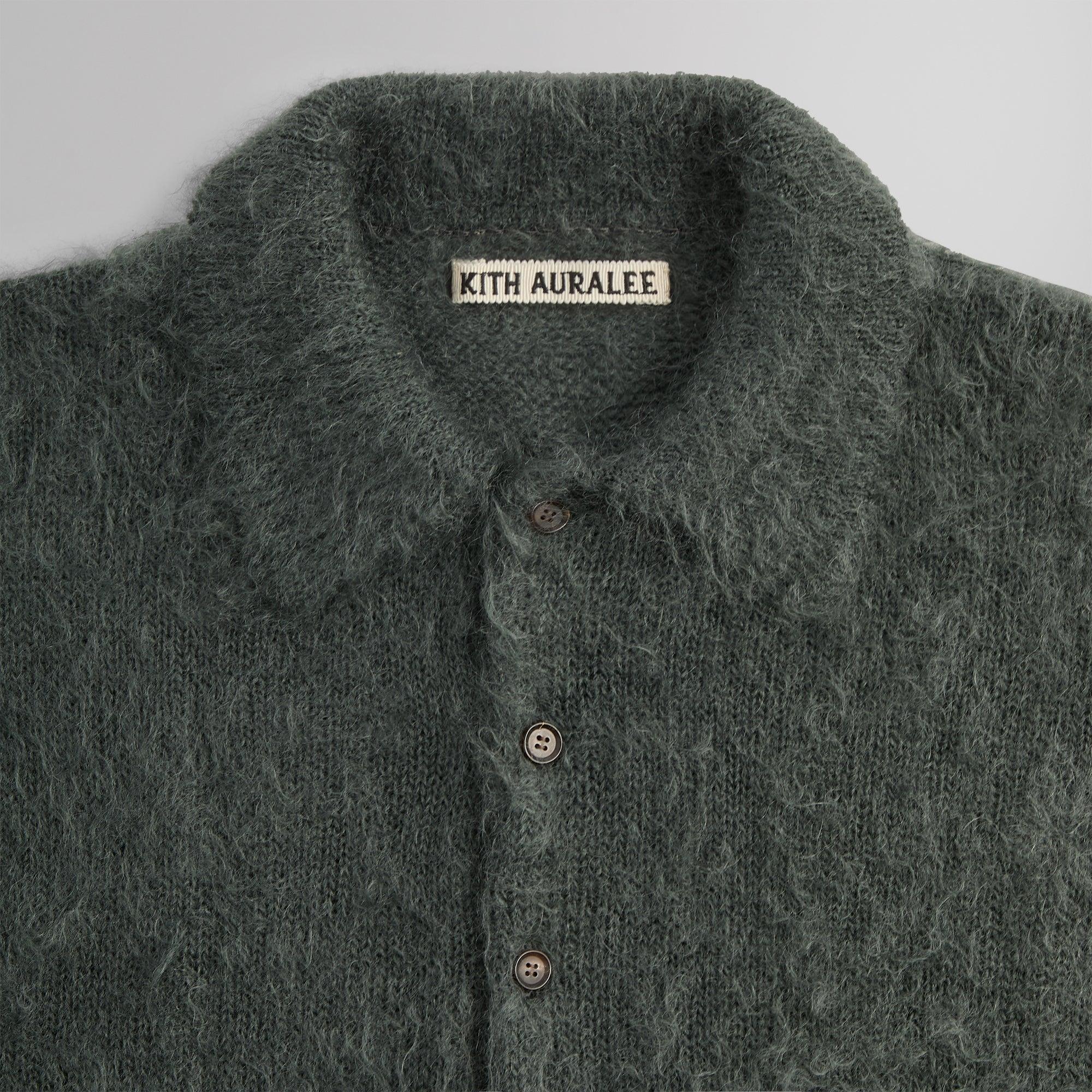 Kith 101 for Auralee Brushed Super Kid Mohair Knit Polo - Urban Chic Male Product Image