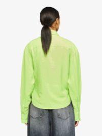 DRAPED TWISTED SHIRT in green | JW Anderson US  Product Image