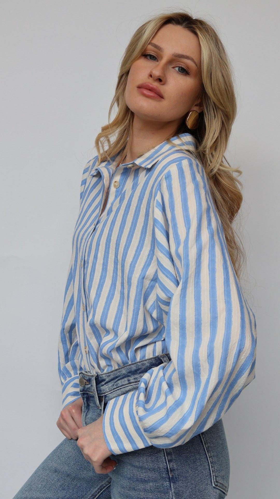 Classic Stripe Button Down Product Image