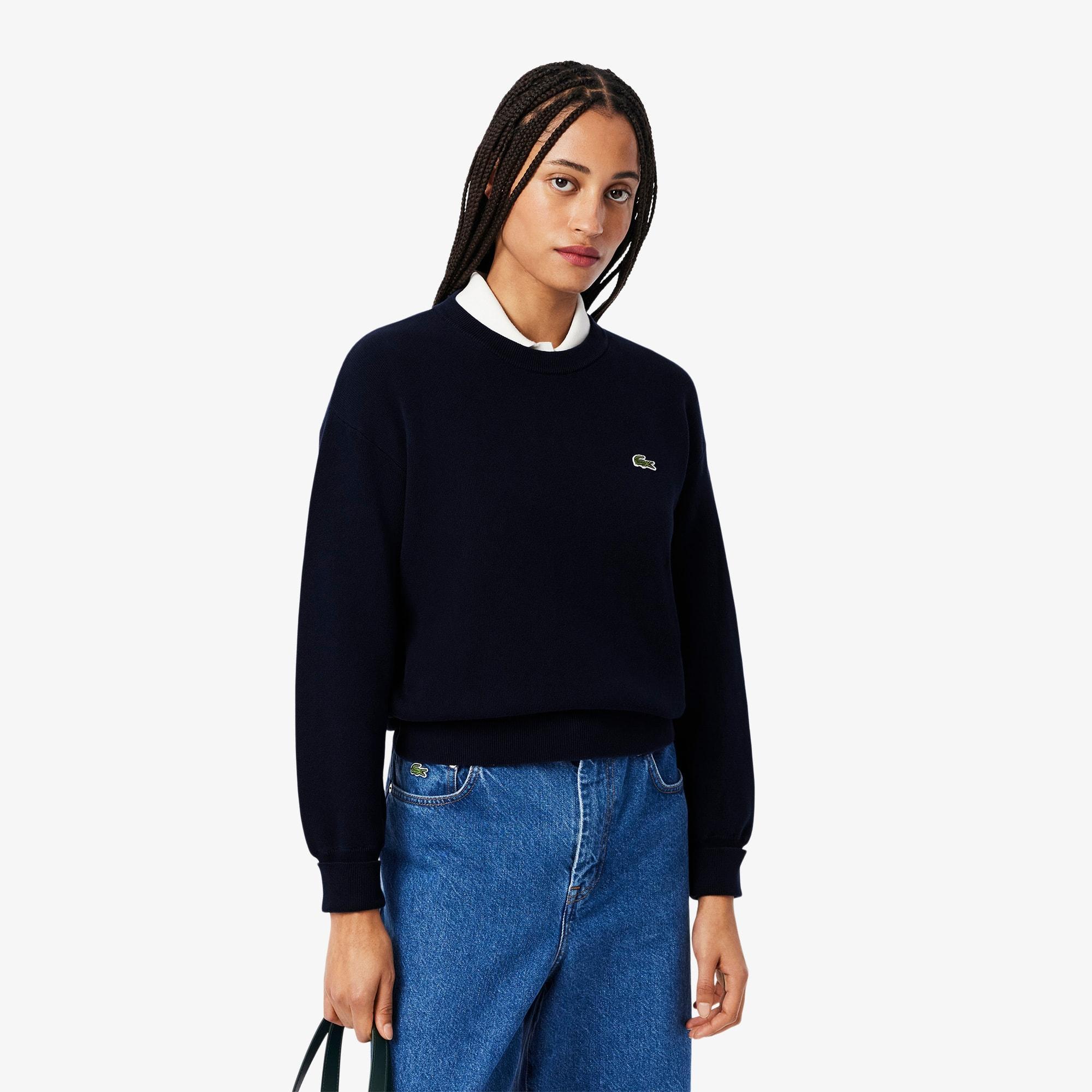 Moss Stitch Cotton Sweater Product Image