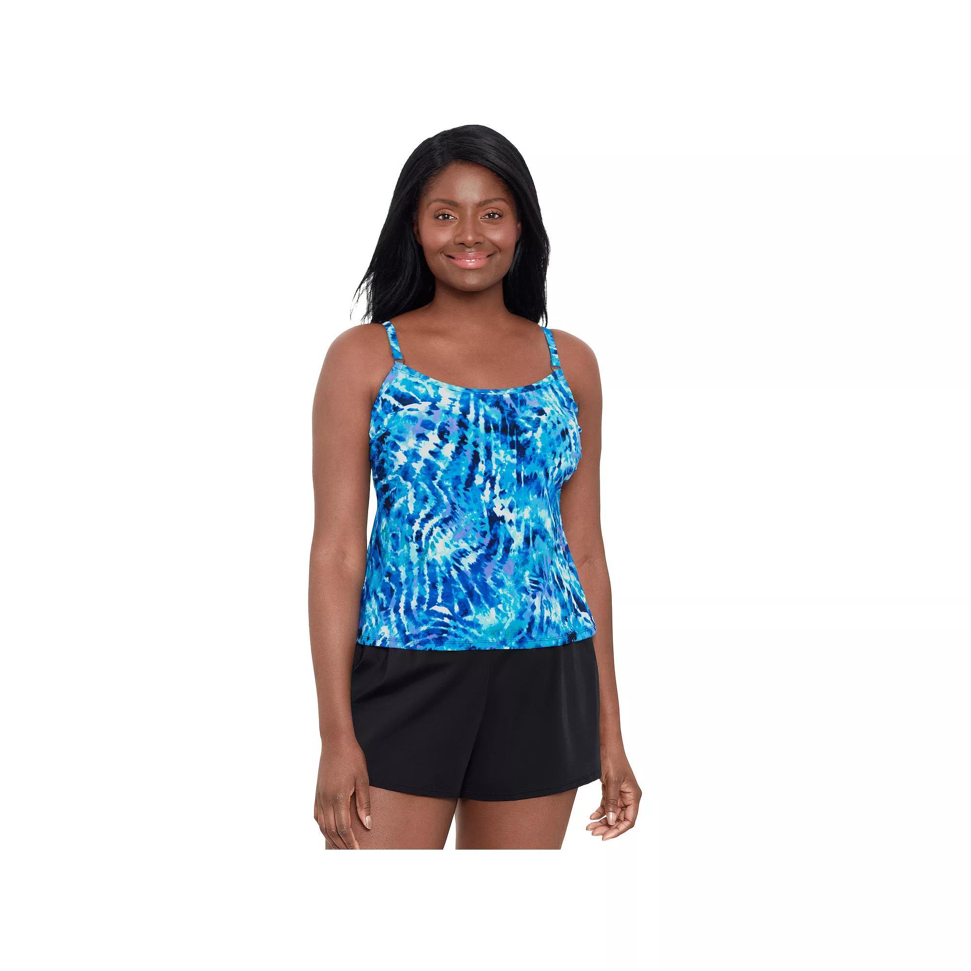 Women's Trimshaper Farrah Romper Swimsuit, Size: 10, Cool Blue Product Image