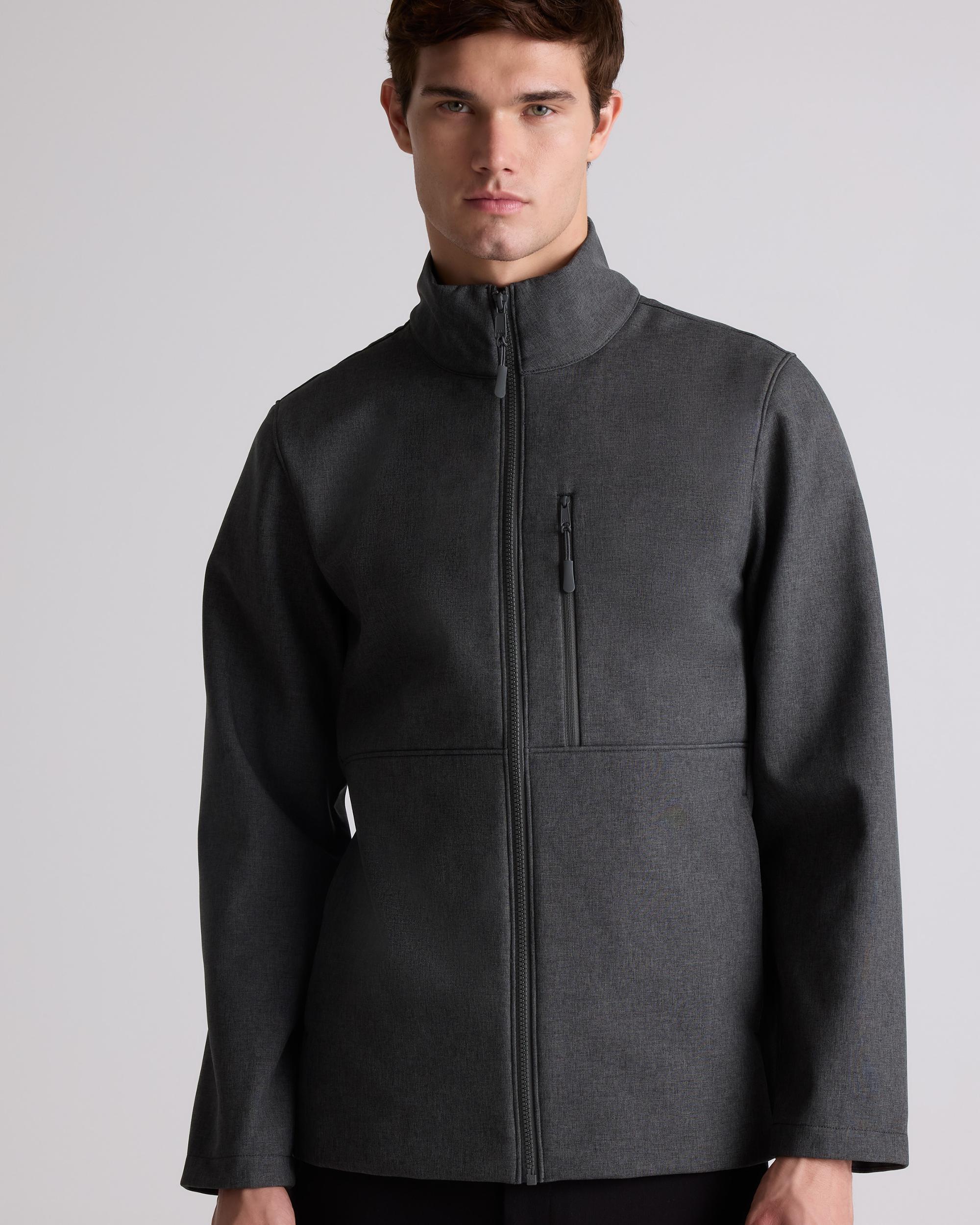 Quince | Men's Softshell Fleece-Lined Full-Zip Jacket Size XL, Recycled Polyester Product Image
