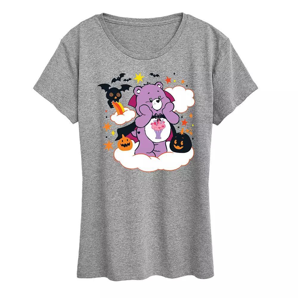 Women's Care Bears Halloween Graphic Tee, Girl's, Size: Small, Grey Gray Product Image