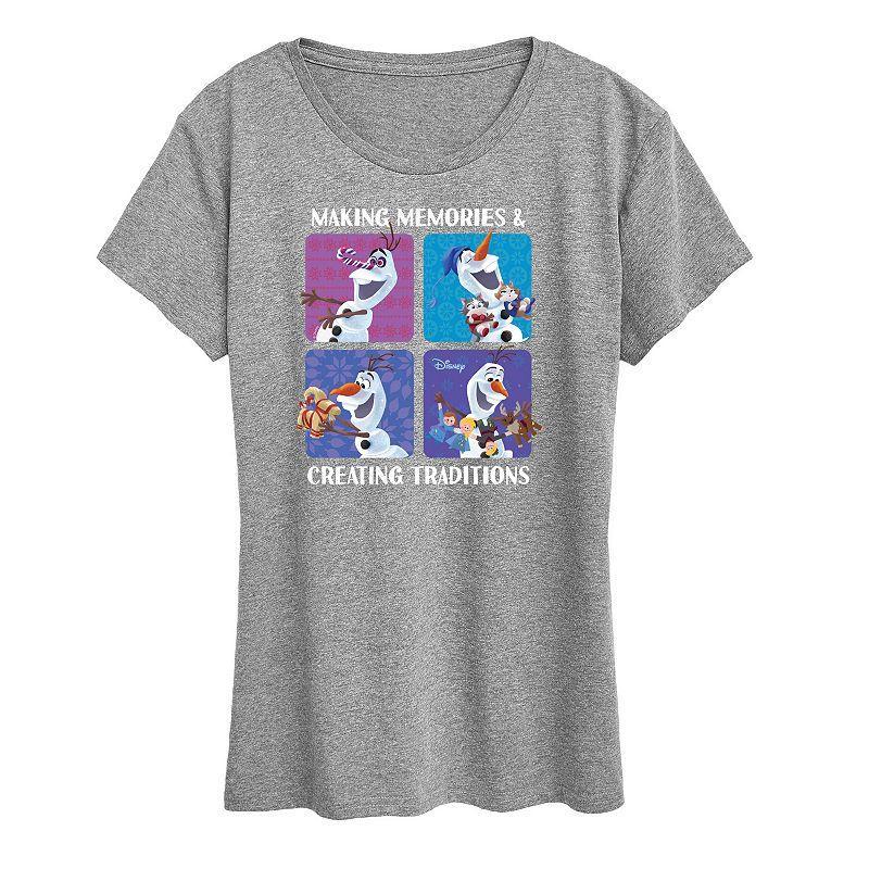 Disney's Frozen 2 Women's Making Memories Graphic Tee, Girl's, Size: Large, Blue Product Image