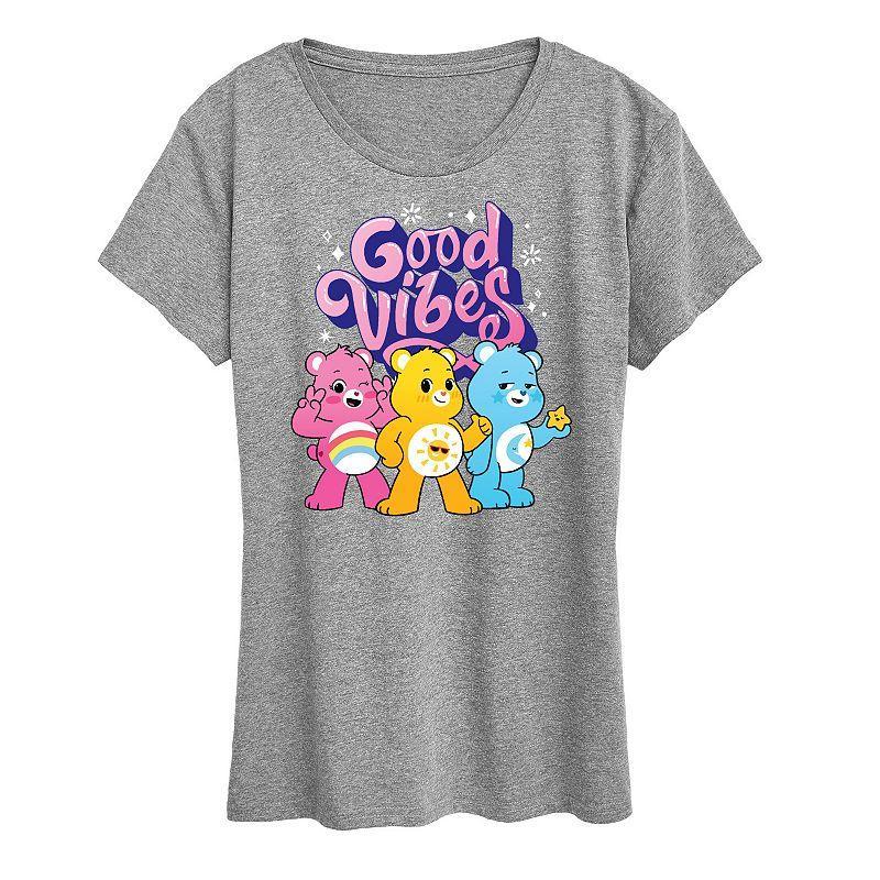 Womens Care Bears Vibes Graphic Tee, Girls Blue Product Image