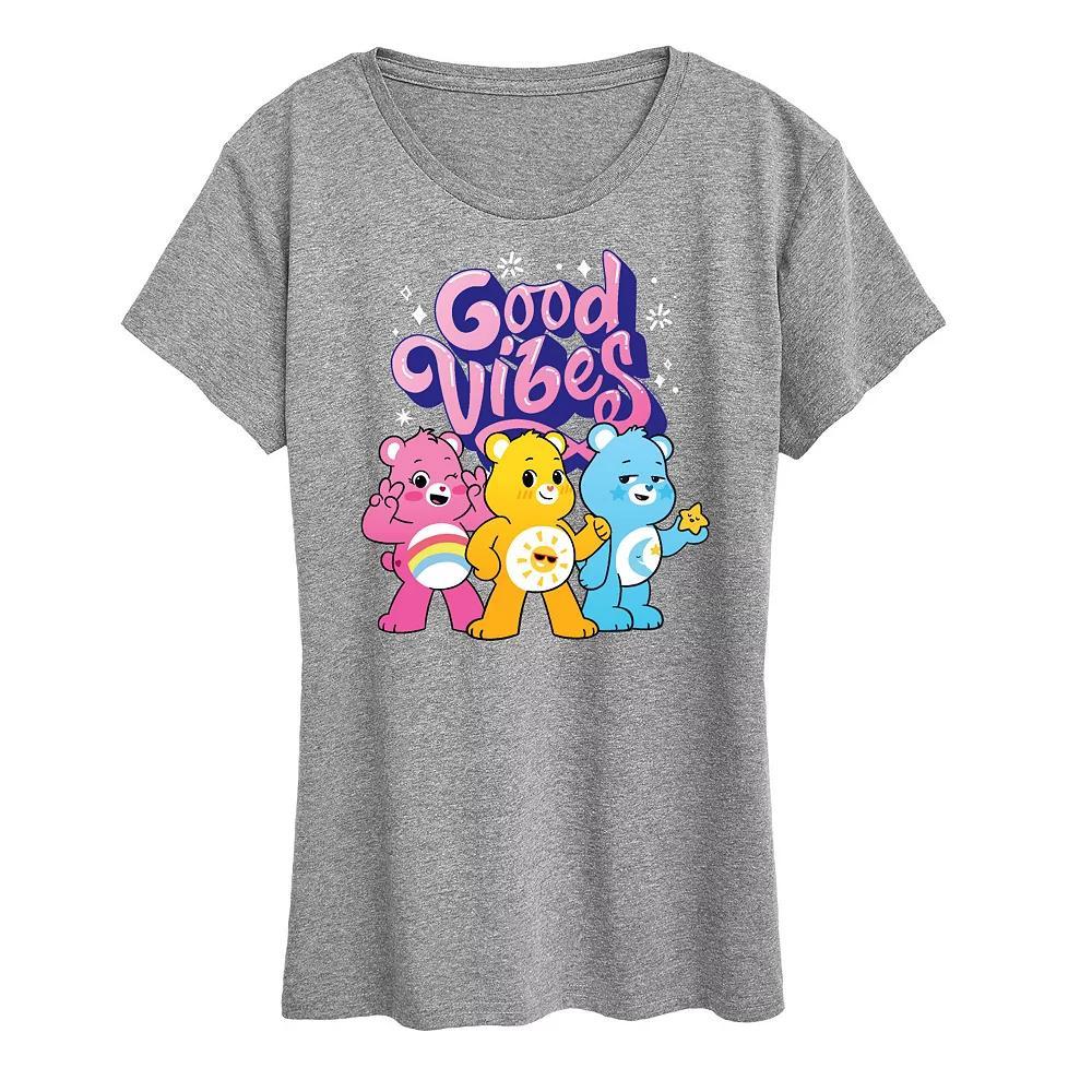 Womens Care Bears Vibes Graphic Tee, Girls Blue Product Image