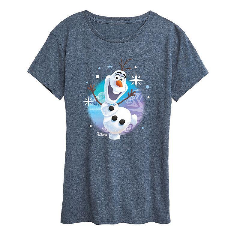 Disney's Frozen 2 Women's This Snowman Can Graphic Tee, Girl's, Size: Small, Grey Royal Blue Product Image