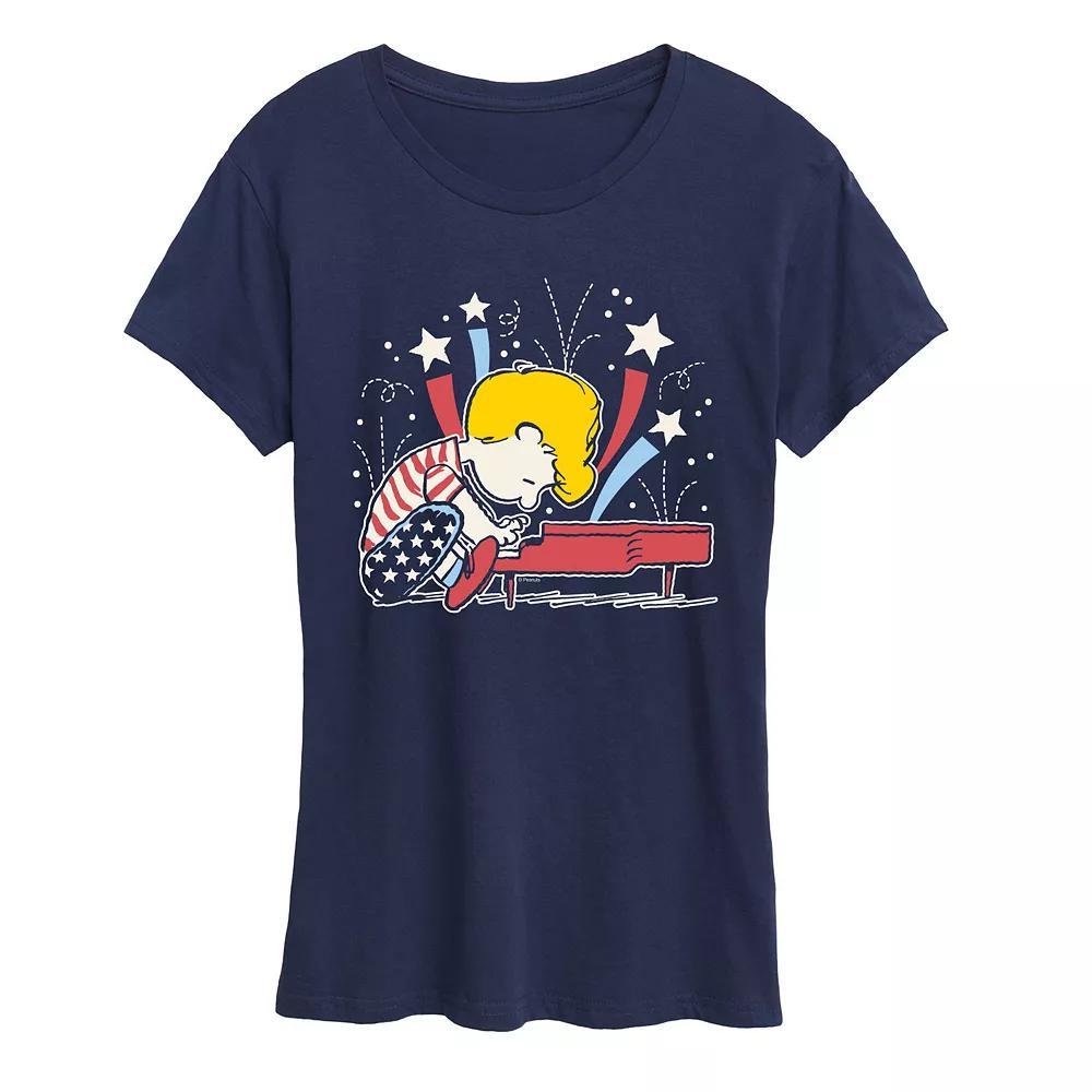 Women's Care Bears Snowman Graphic Tee, Girl's, Size: Large, Grey Royal Blue Product Image