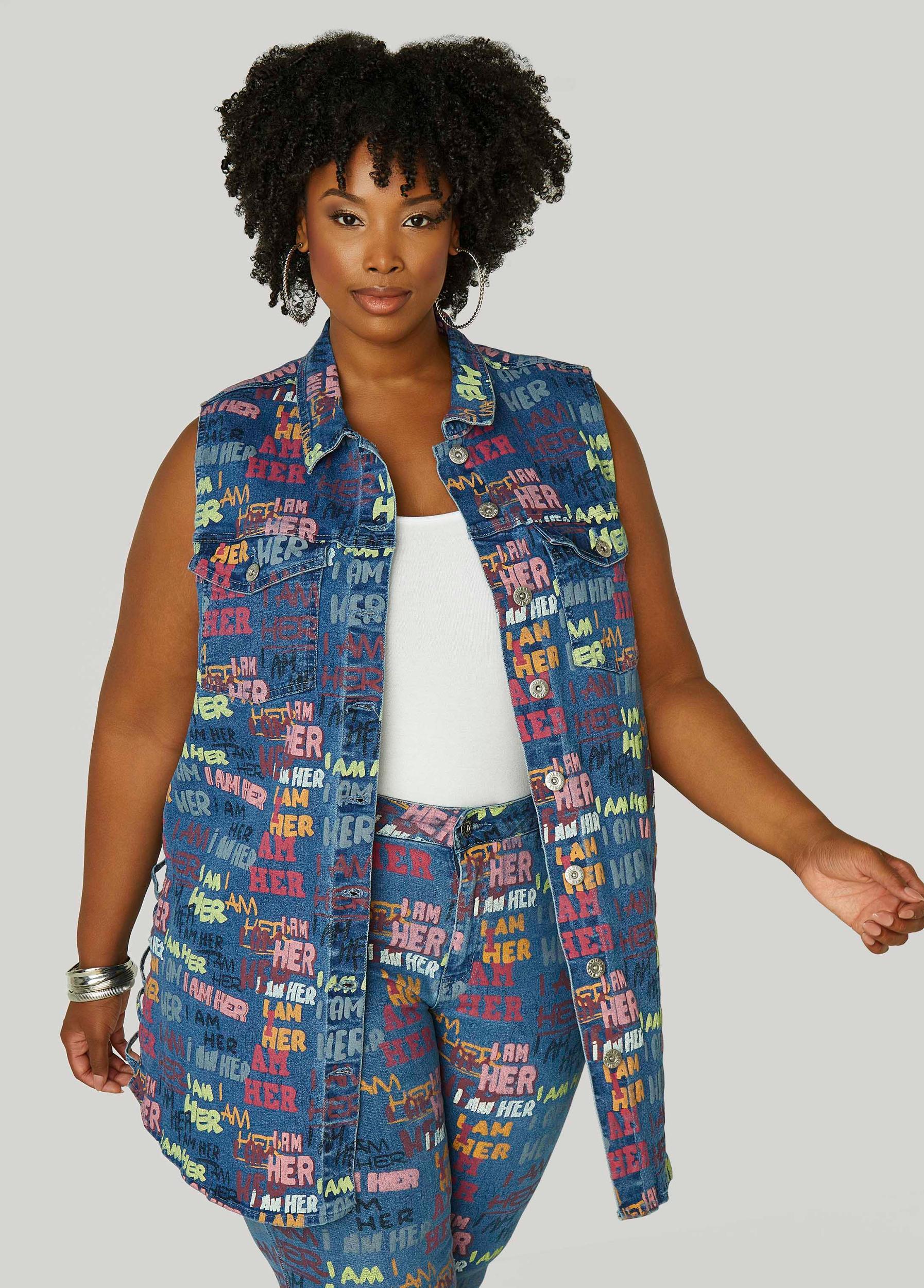 I Am Her Cutout Denim Vest Product Image
