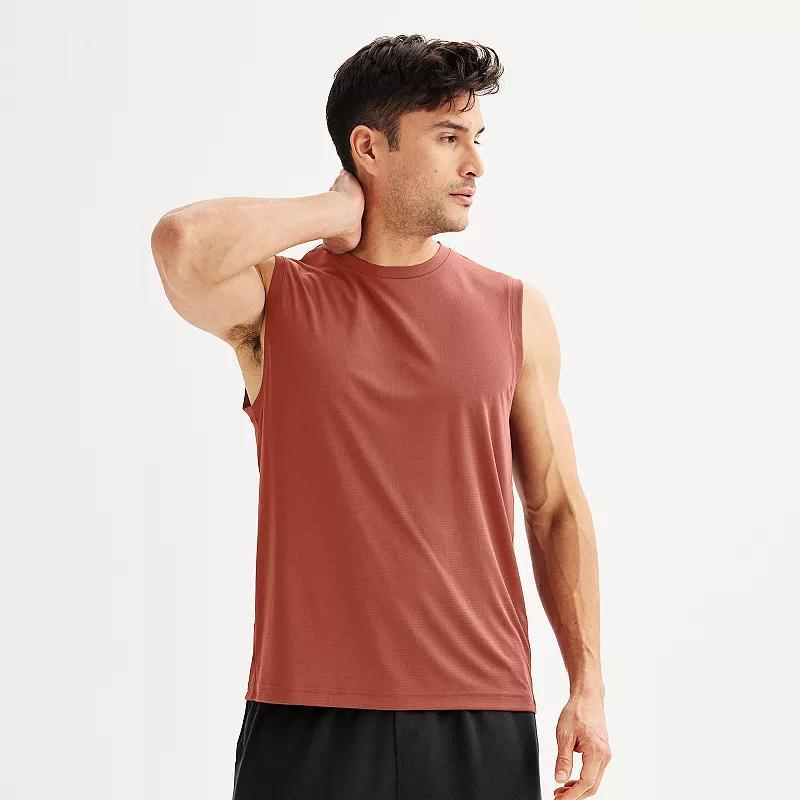Men's Tek Gear Dry Tek Muscle Tank, Size: Large, Modern White Product Image