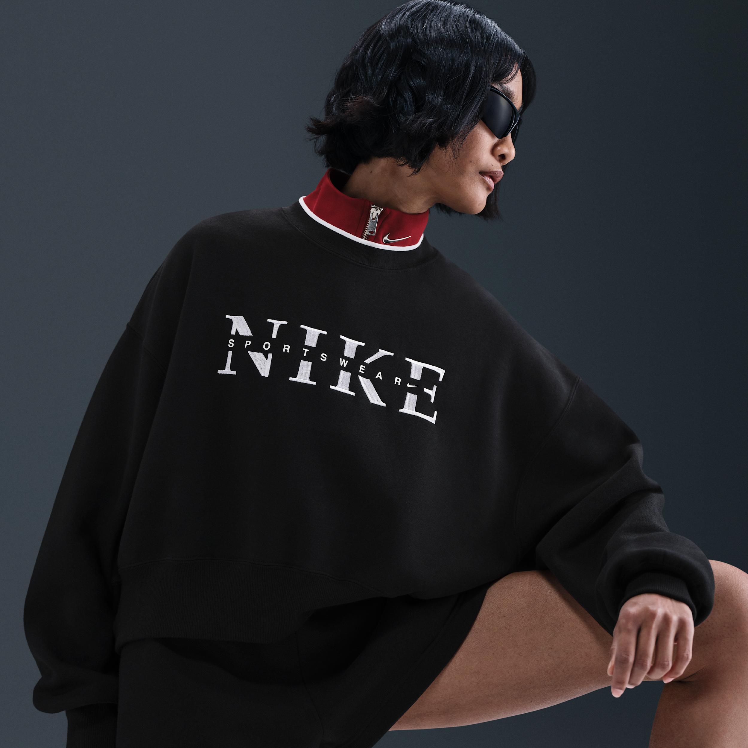 Women's Nike Sportswear Phoenix Fleece Oversized Crew-Neck Sweatshirt Product Image