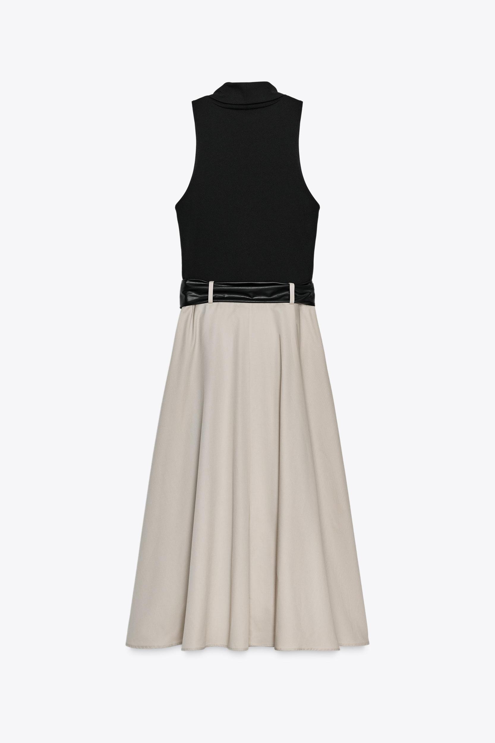 COMBINATION BELTED DRESS Product Image