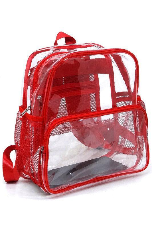 See Thru Clear Bag Backpack School Bag Product Image