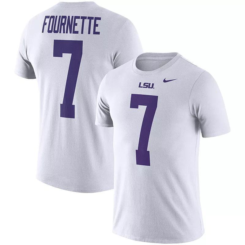Mens Nike Leonard Fournette LSU Tigers Football Name & Number Performance T-Shirt Product Image