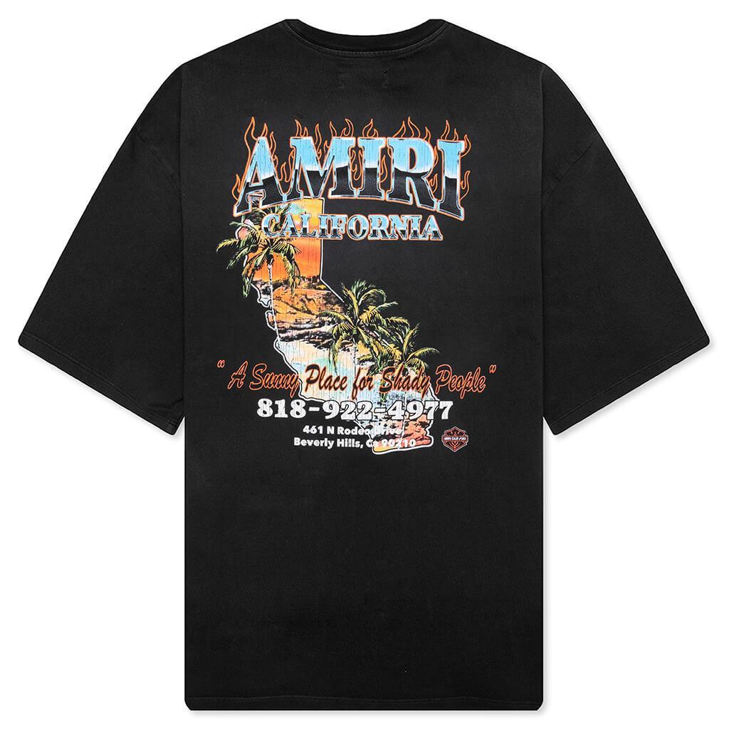 Amiri Sunny Place Oversized Tee - Black Male Product Image