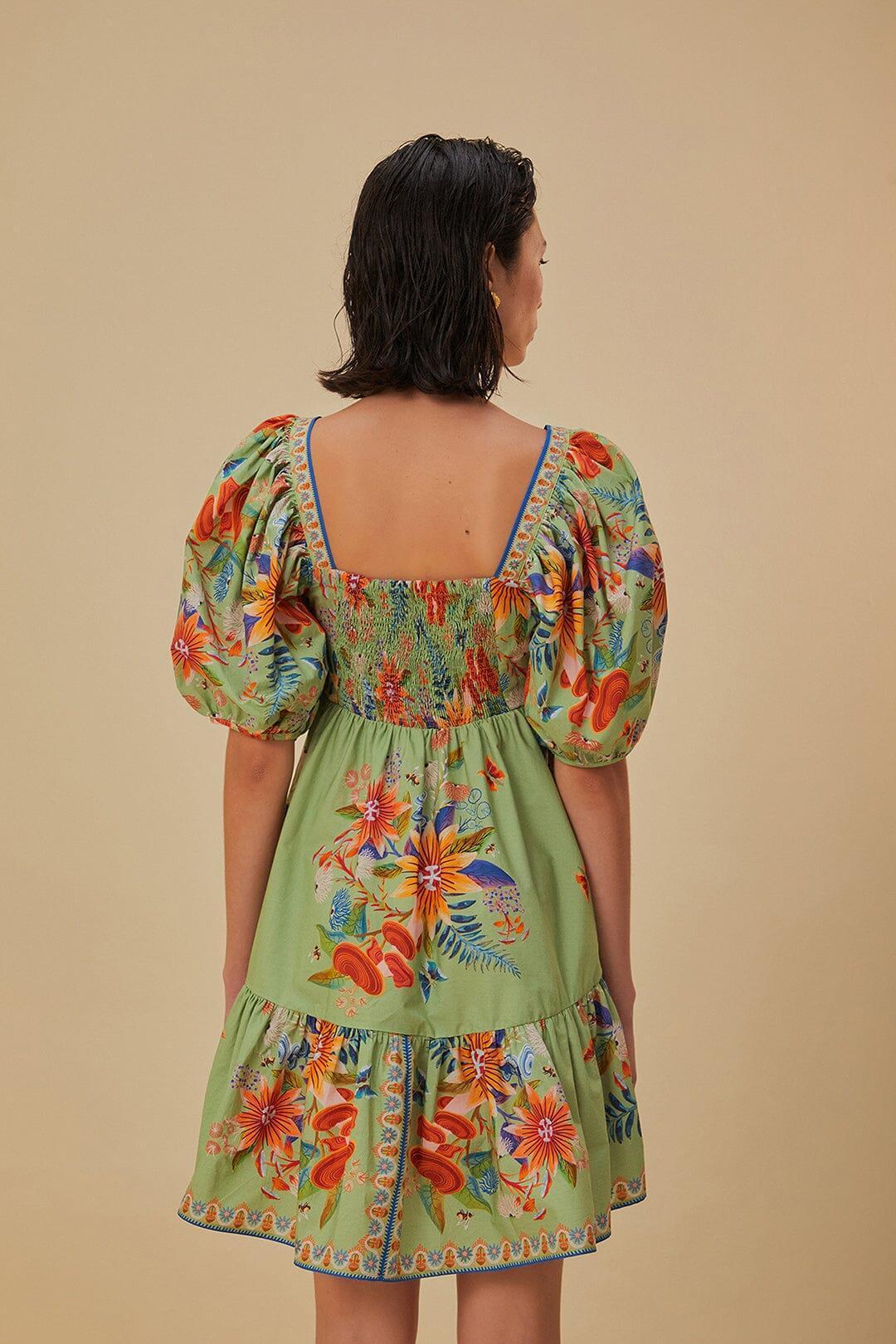 Green Bright Yard Mini Dress Product Image