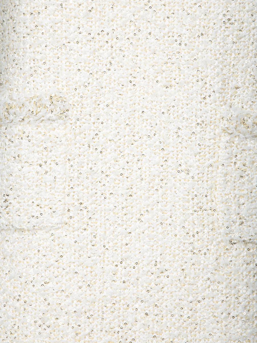 FABIANA FILIPPI Tweed-effect Mini Dress In White Product Image