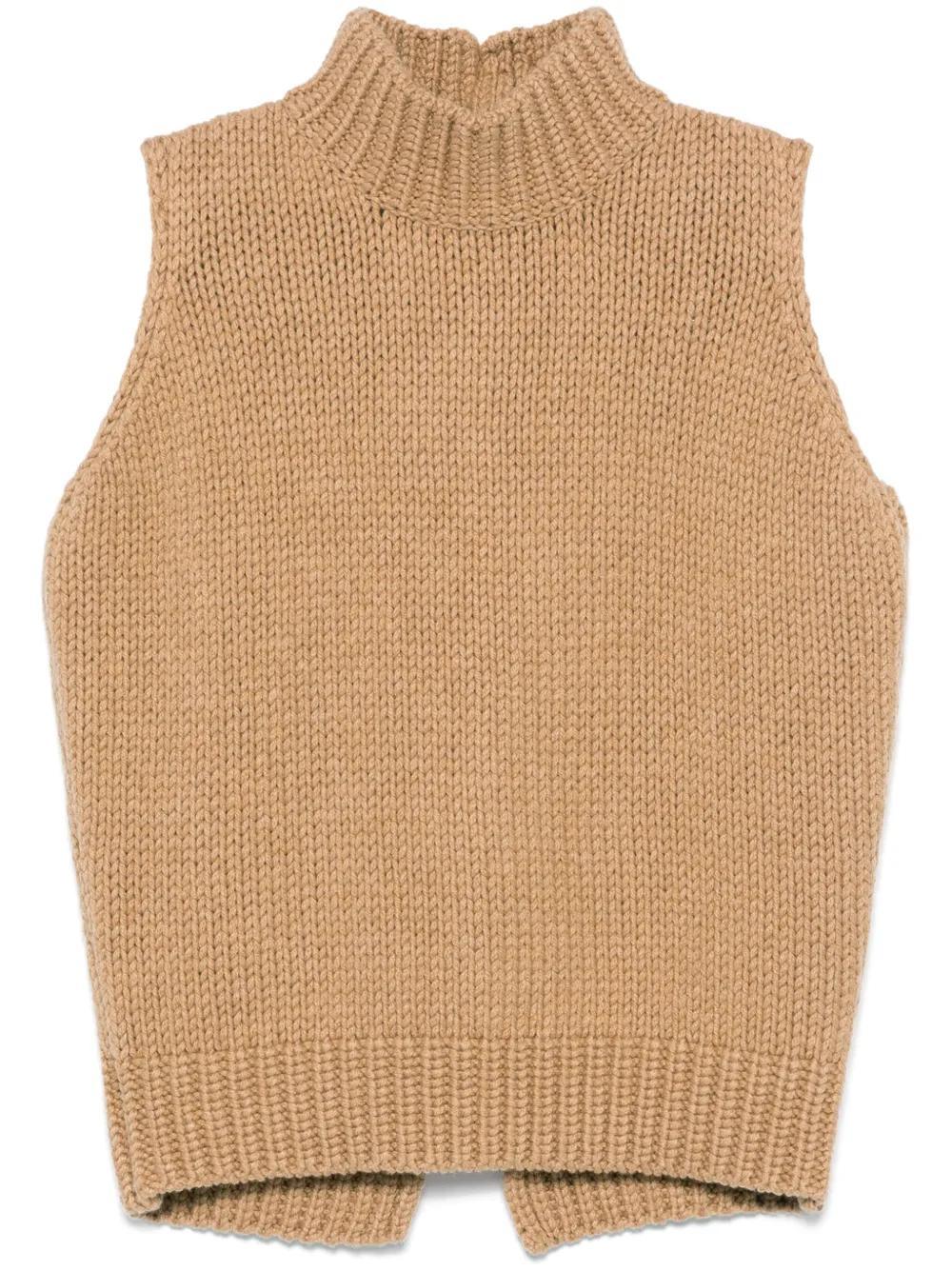 FABIANA FILIPPI Cut-out Top In Brown Product Image