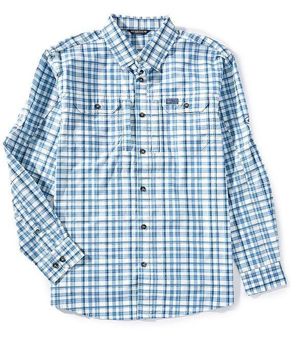 Drake Clothing Co. Hunter Creek Window Pane Plaid Performance Stretch Long Sleeve Woven Shirt Product Image