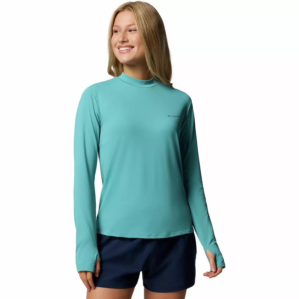 Women's Columbia Chill River UPF 50 Long Sleeve Mock Neck Shirt, Size: Small, Blue Product Image