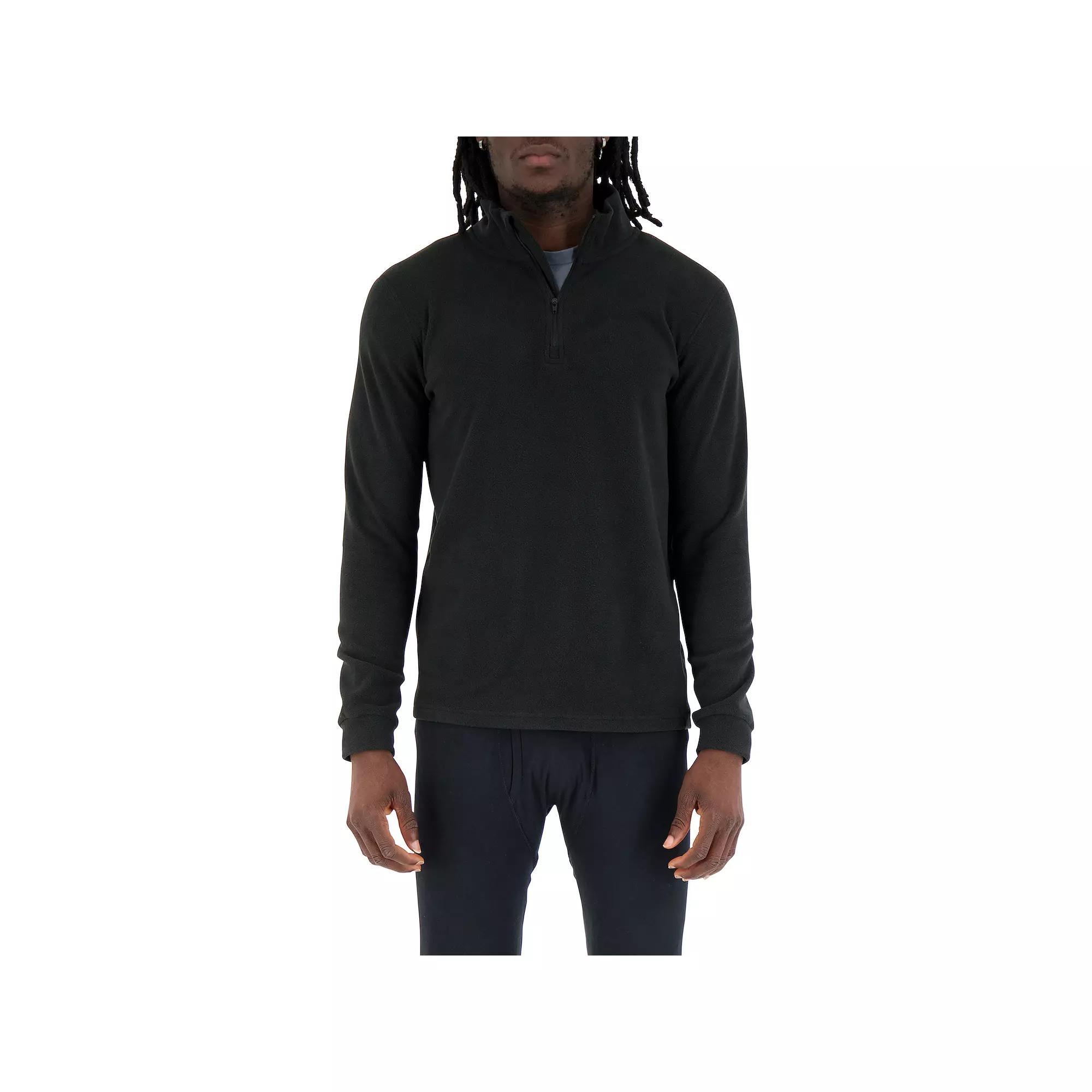 Men's Heat Holders Original Thermal XX-Warm Quarter-Zip Base Layer Top, Size: XL, Black Product Image
