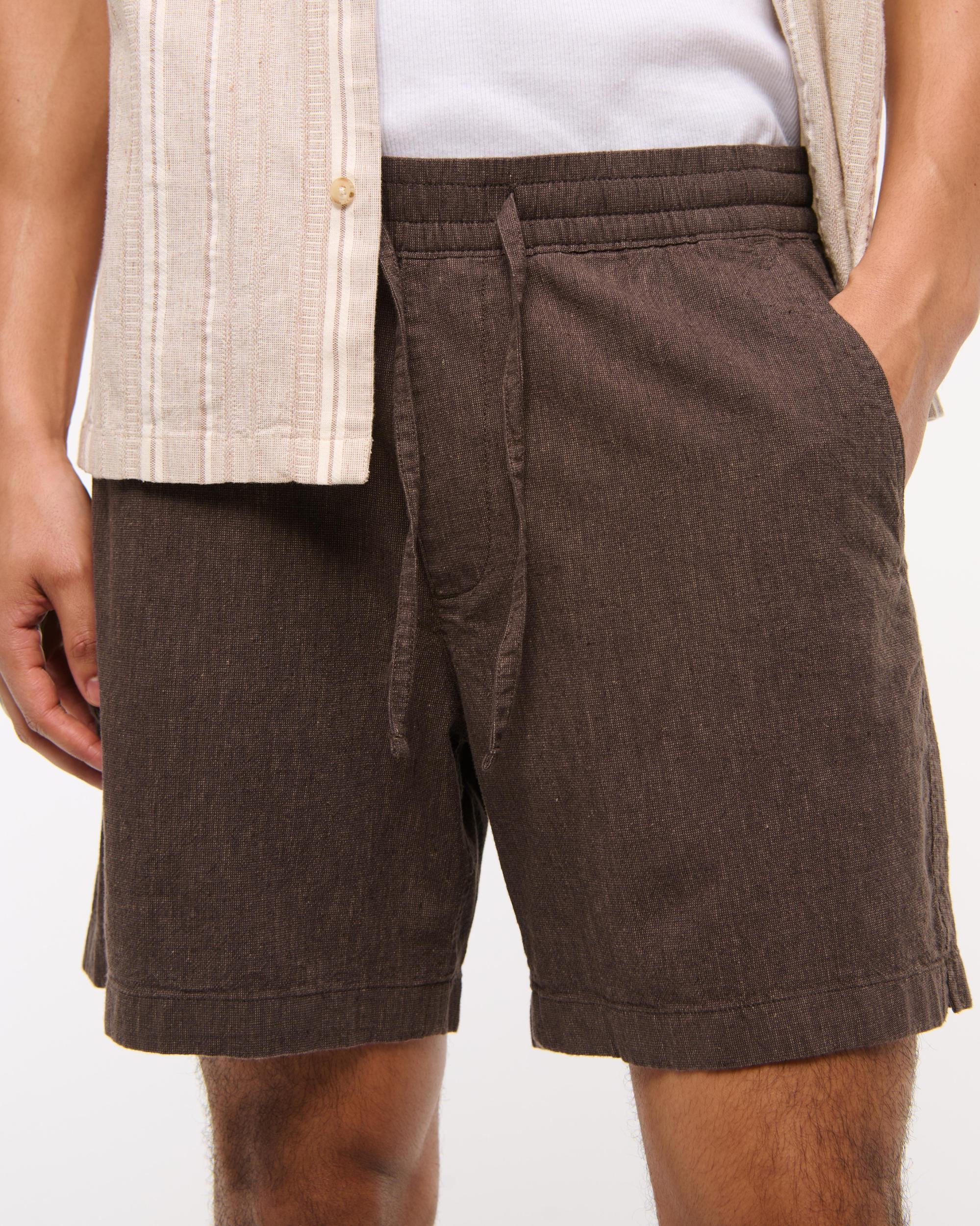Cotton Texture Pull-On Short Product Image