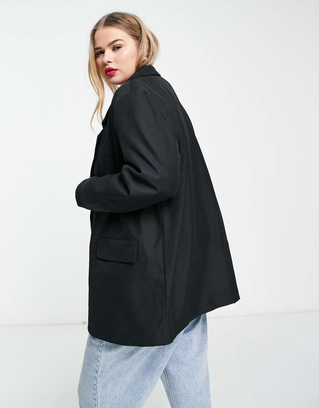 Noisy May Curve tailored blazer Product Image