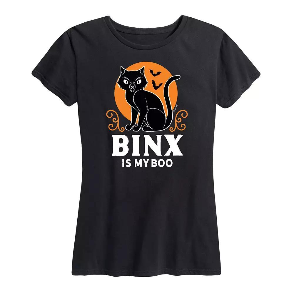 Disneys Hocus Pocus Womens Binx Is My Boo Graphic Tee, Girls Product Image