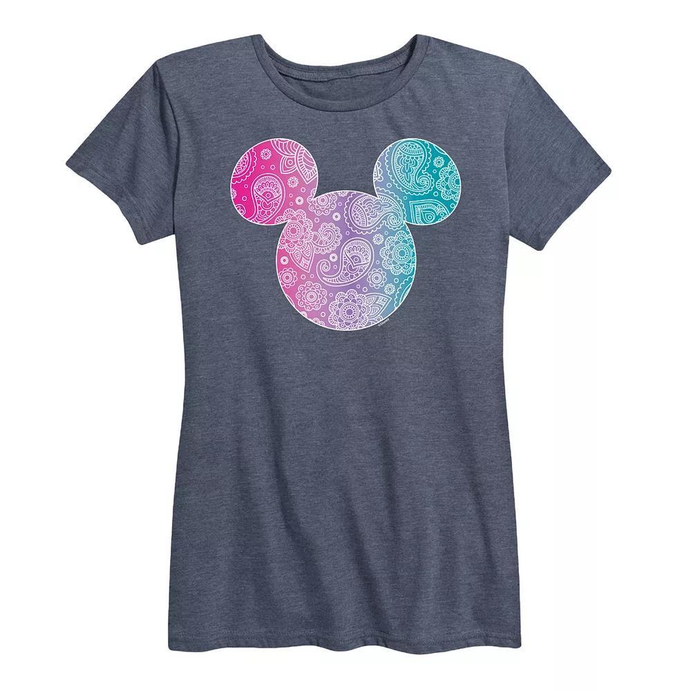 Disneys Lilo & Stitch Womens Stay Weird Graphic Tee Grey Gray Product Image