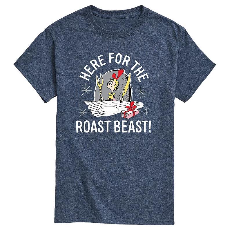 Mens Dr. Seuss The Grinch Here For The Roast Beast! Tee Product Image