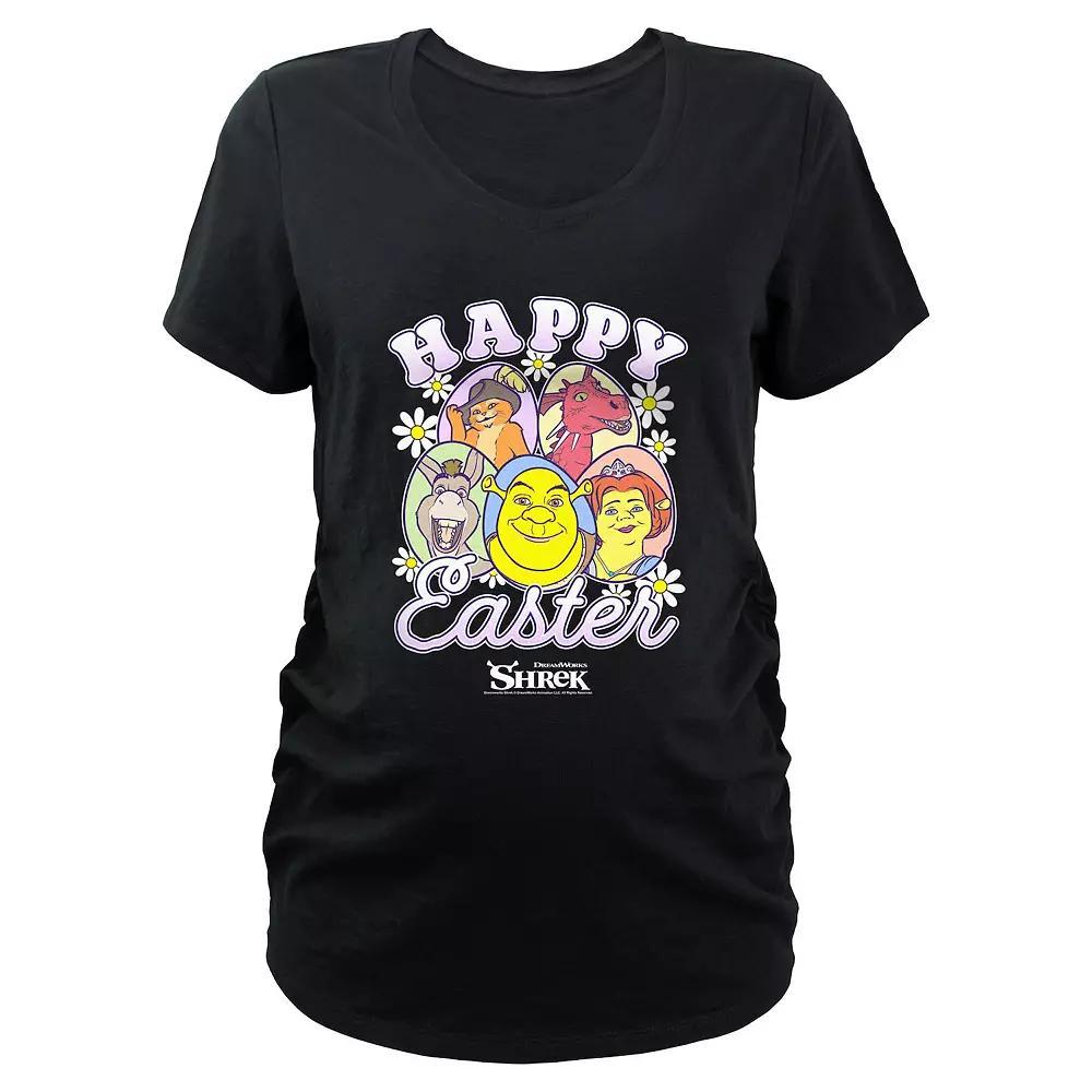 Maternity Shrek Happy Easter Graphic Tee, Women's, Size: XS-MAT, Black Product Image