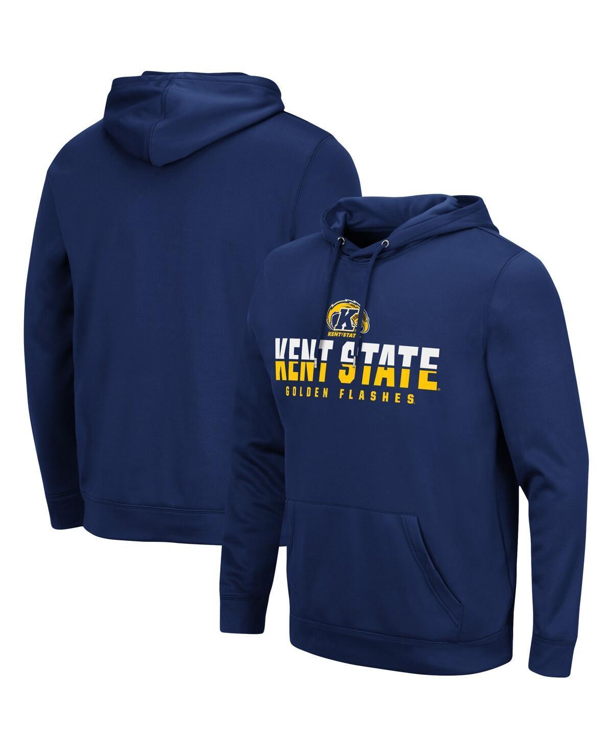Mens Colosseum Navy Kent State Golden Flashes Lantern Pullover Hoodie Knt Blue Product Image