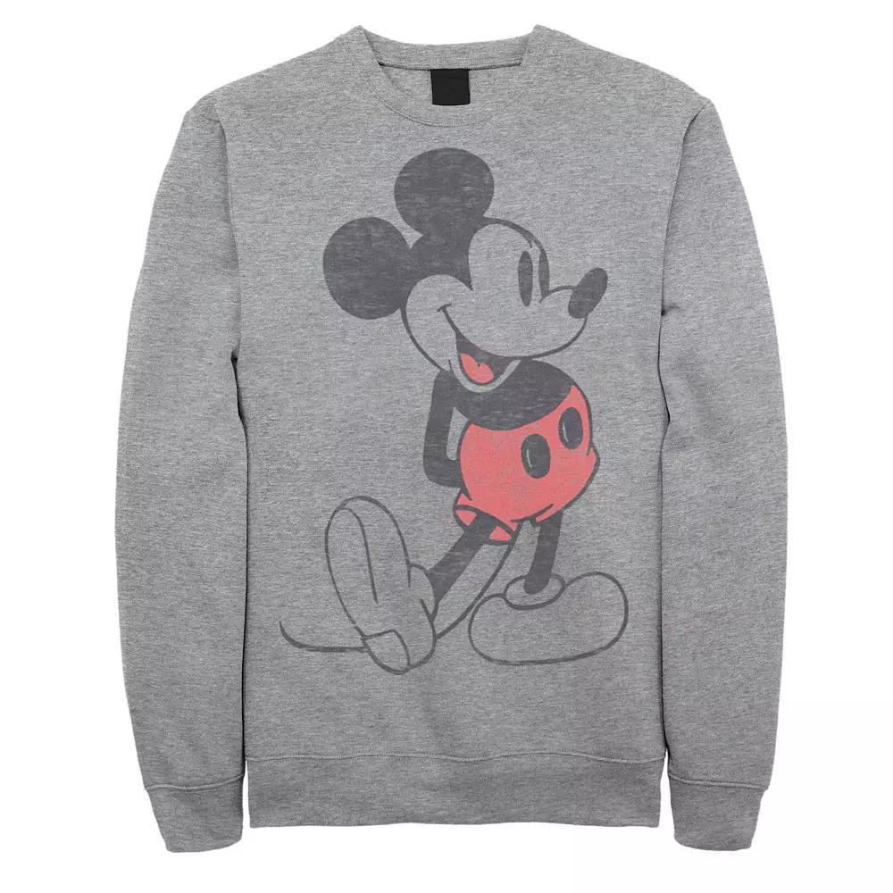 Disney's Big & Tall Mickey & Friends Mickey Mouse Vintage Portrait Fleece, Men's, Size: 3XB, Athletic Grey Product Image