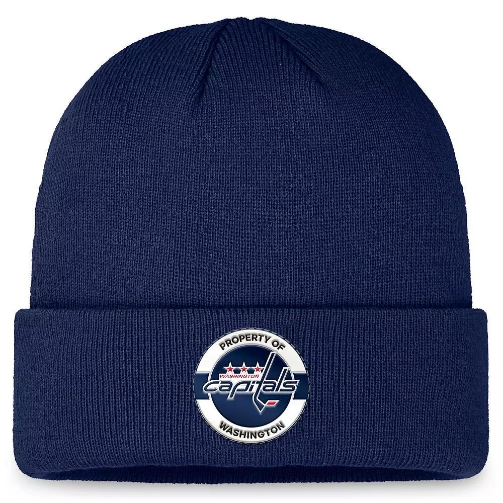 Men's Fanatics Black Chicago Blackhawks Authentic Pro Training Camp Cuffed Knit Hat Product Image