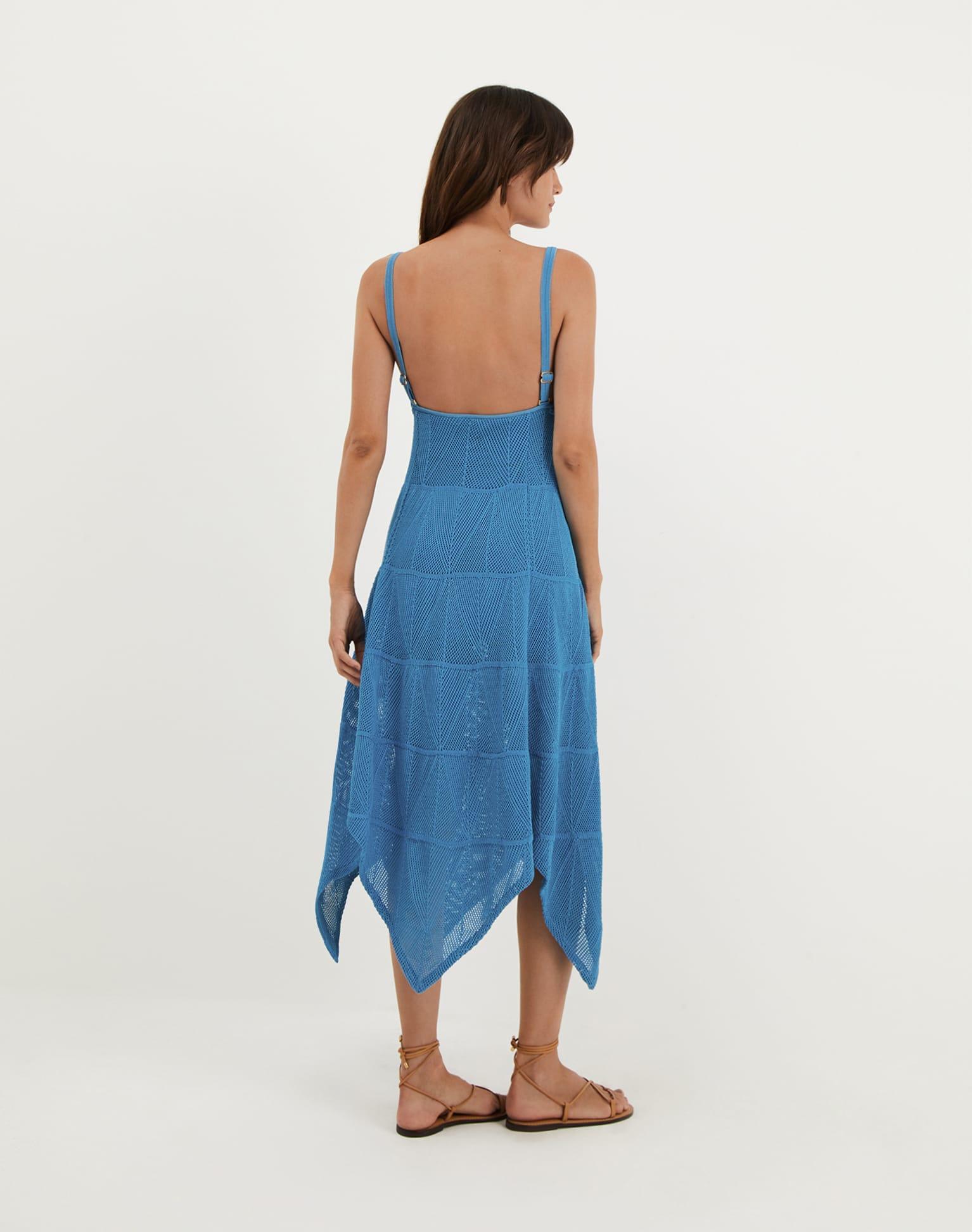 Knit Sabine Handkerchief Dress - Beach Front Product Image