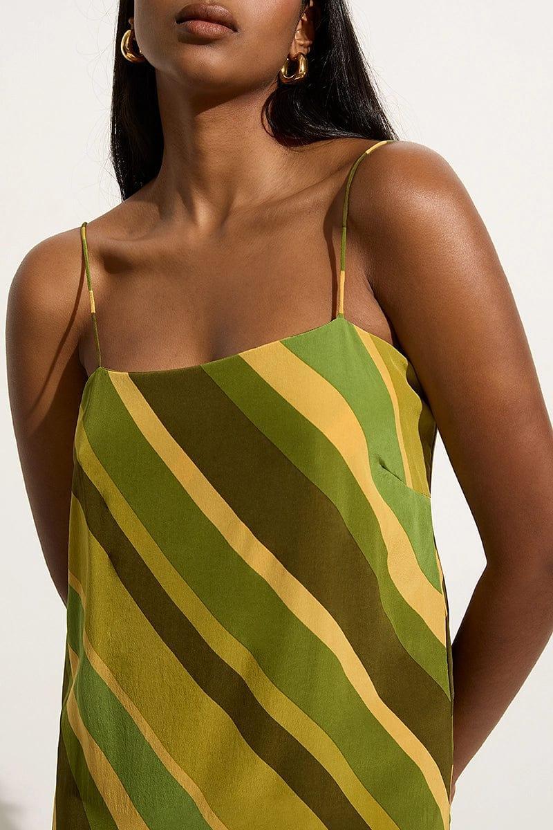 Muni Maxi Dress Cisco Stripe Palm - Final Sale Product Image
