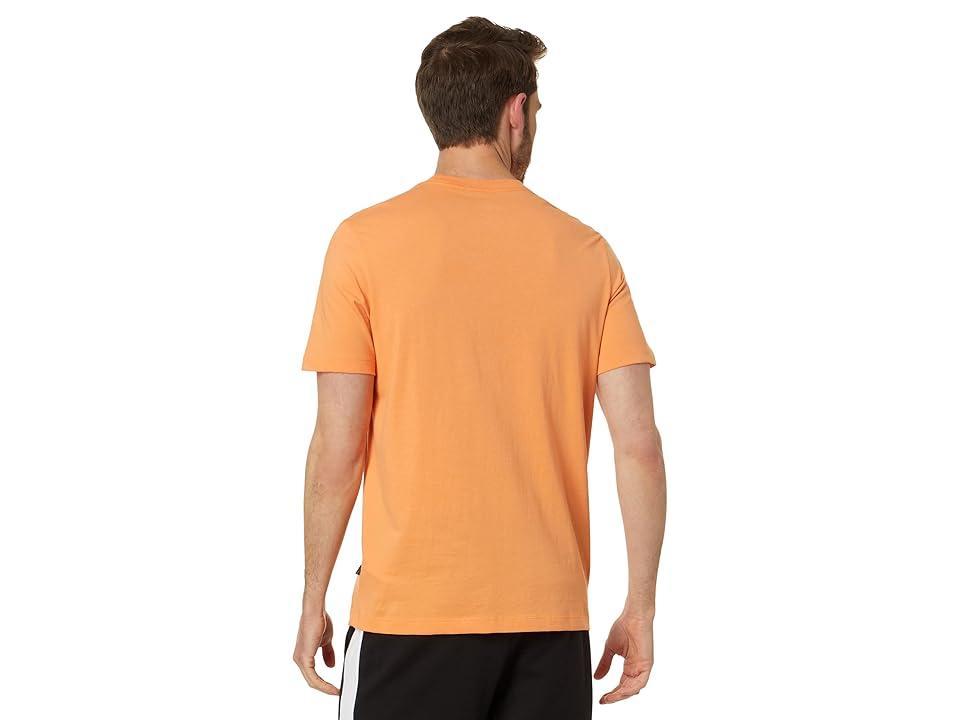 PUMA Essentials 2 Colors Logo Tee (Clementine) Men's Clothing Product Image
