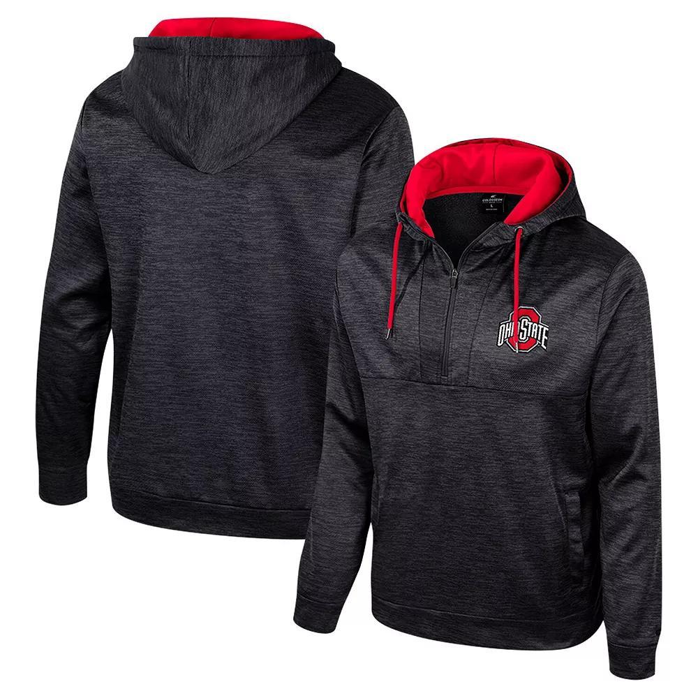 Men's Colosseum Black Ohio State Buckeyes Cypher Half-Zip Hoodie, Size: XL Product Image