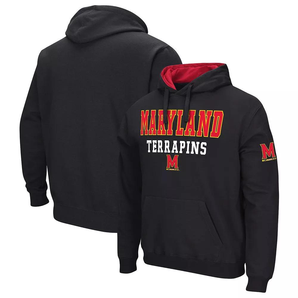 Men's Colosseum Black Maryland Terrapins Sunrise Pullover Hoodie, Size: 2XL Product Image